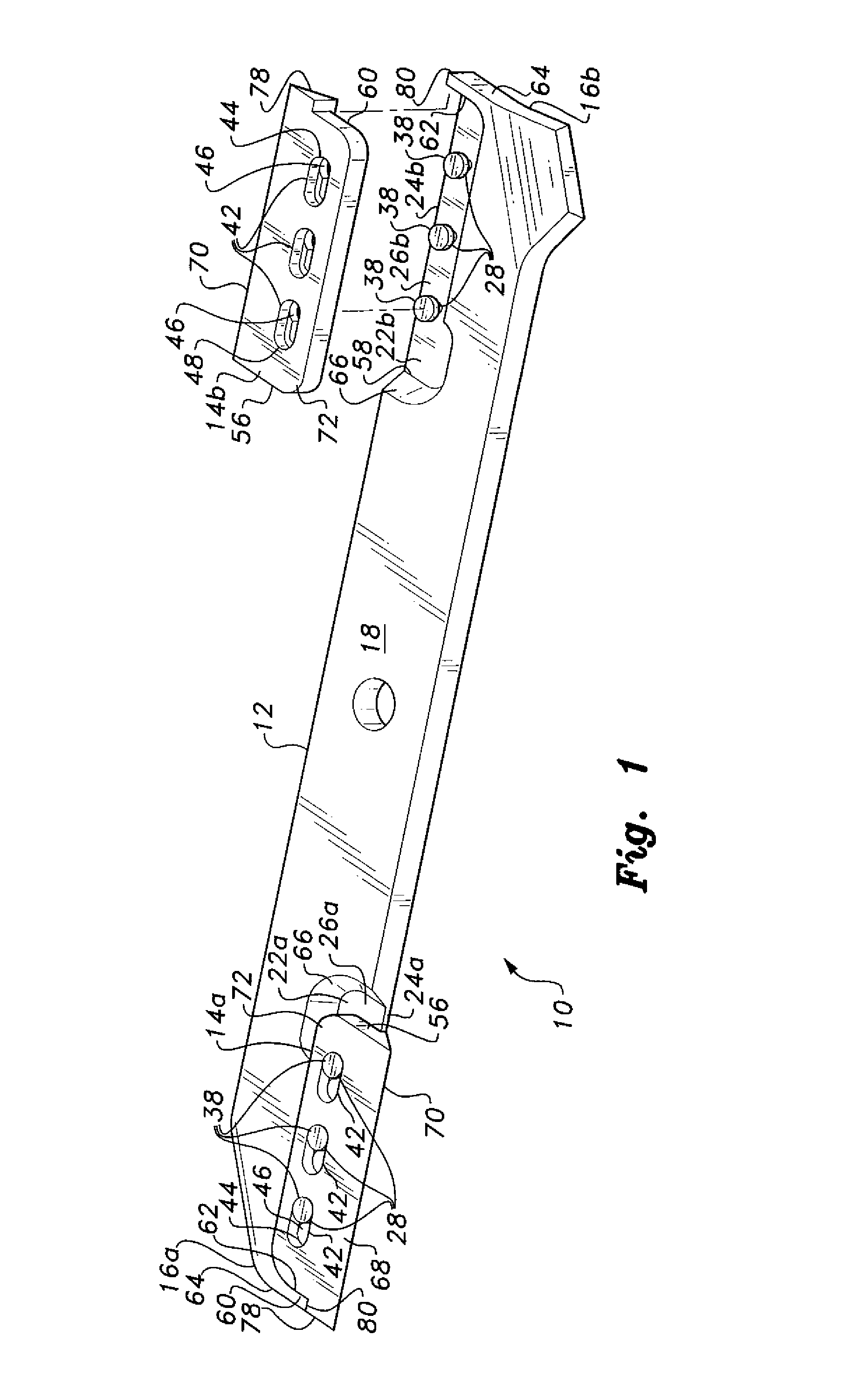 Mower blade with replaceable inserts