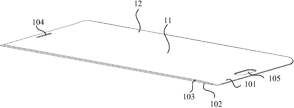 Cover plate glass stacked structure and processing method thereof