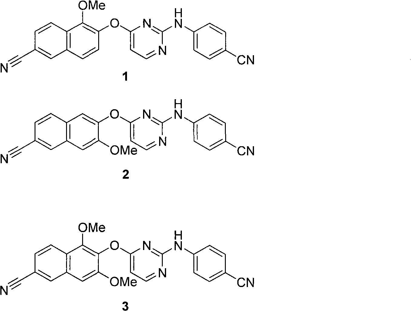 Diaryl pyridine derivatives, preparation method thereof and application thereof
