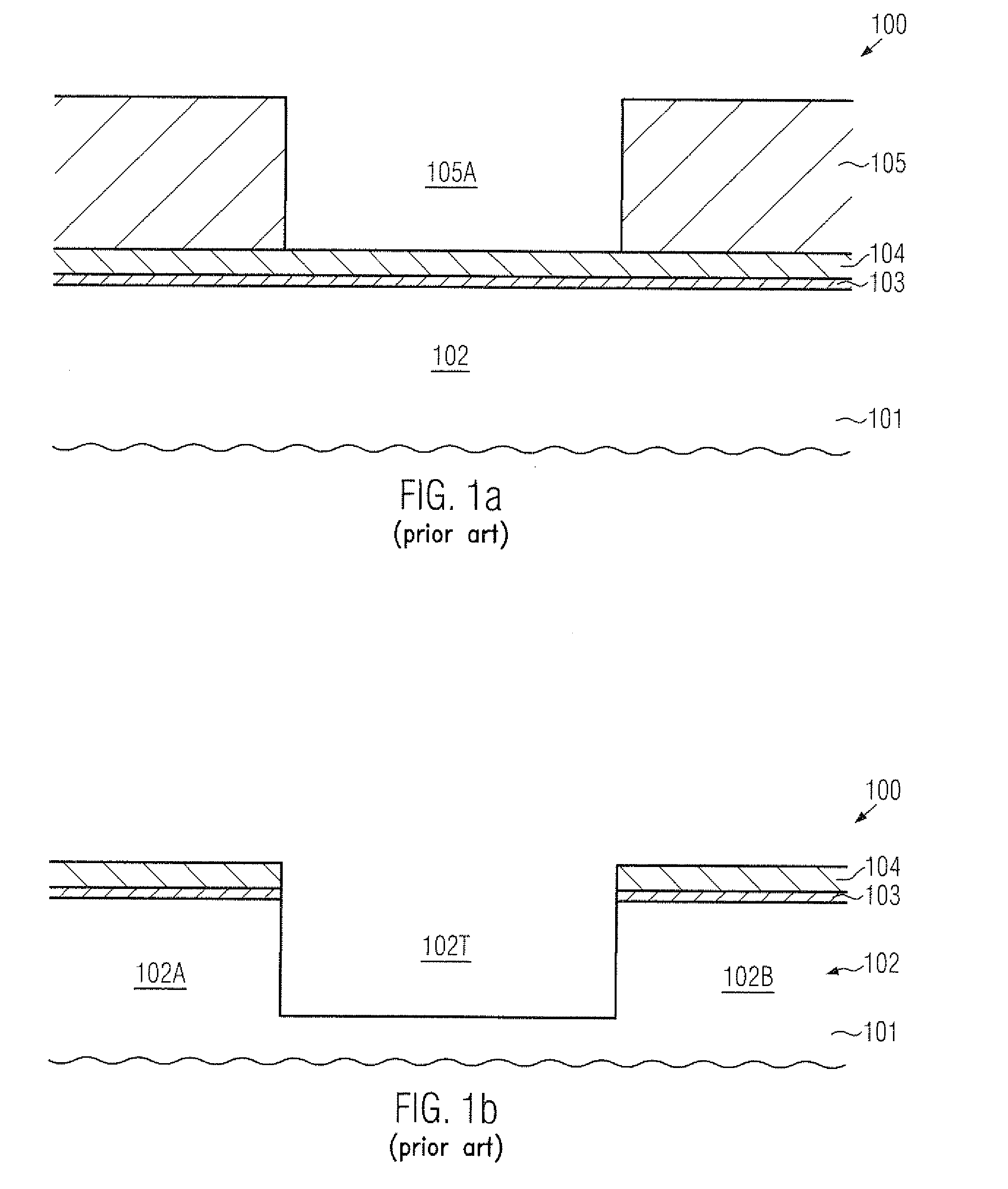 Buried etch stop layer in trench isolation structures for superior surface planarity in densely packed semiconductor devices