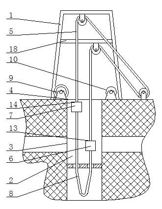 Process for replacing hoisting ropes