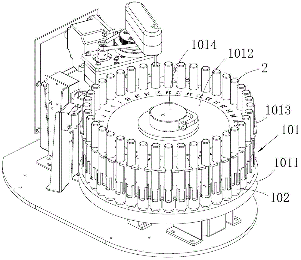 Automatic rotary bar code scanning structure