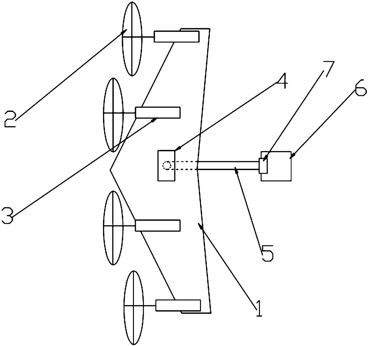 High-altitude wind-driven generation device