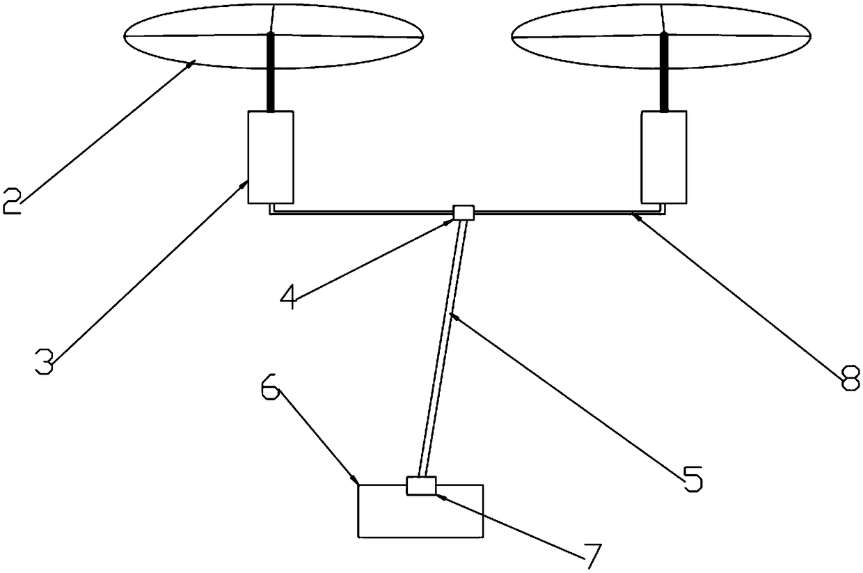 High-altitude wind-driven generation device