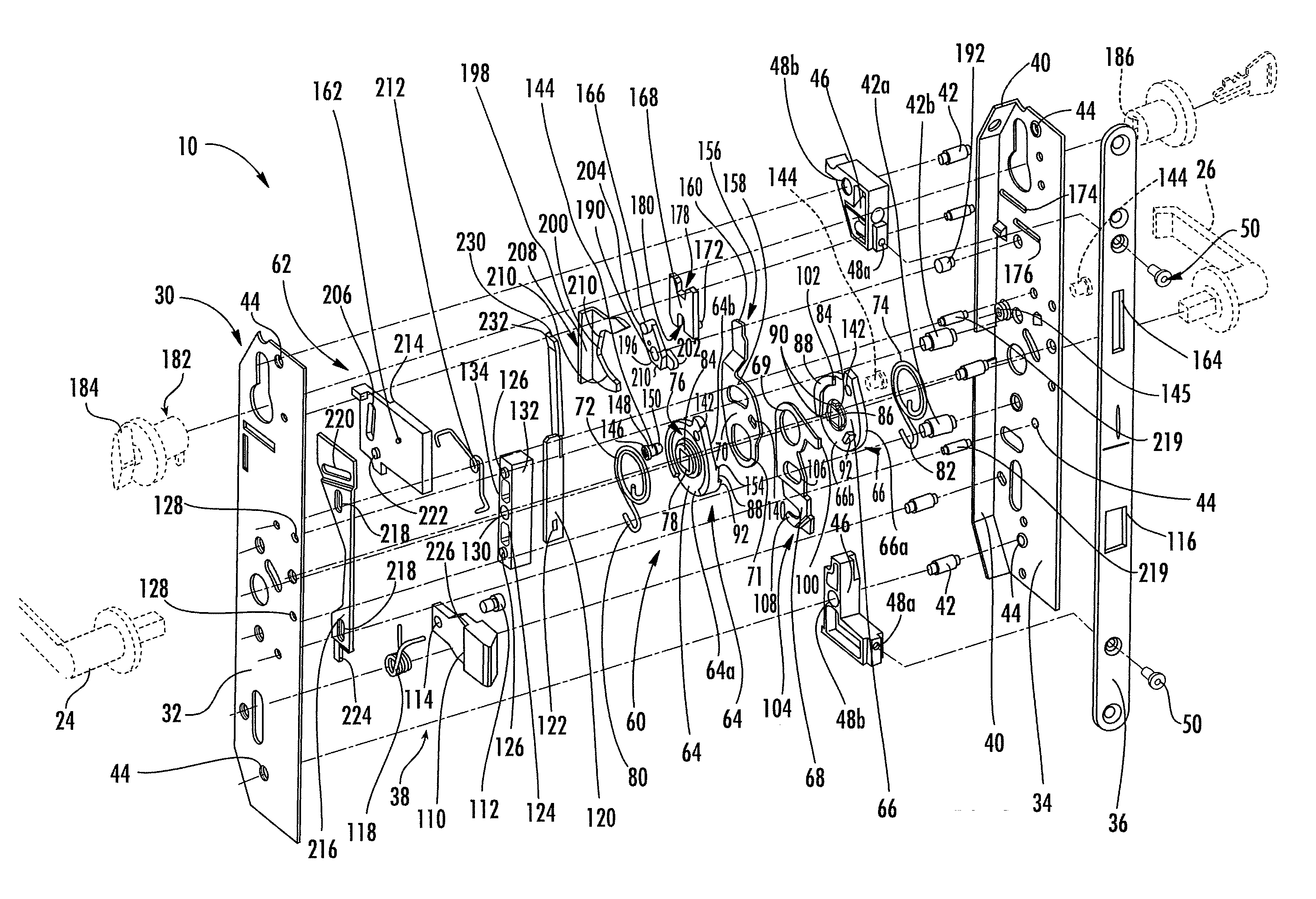 Lock assembly with Anti-panic feature and associated method