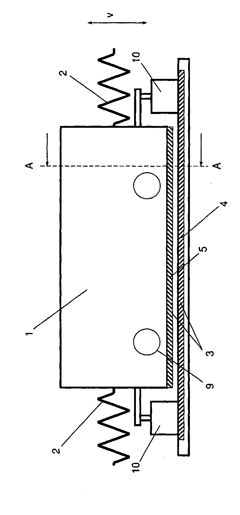 Method for damping vibrations acting on object to be protected e.g. building, involves partially absorbing static dead weight of vibrating mass by magnetic forces that act between elements of vibration damper
