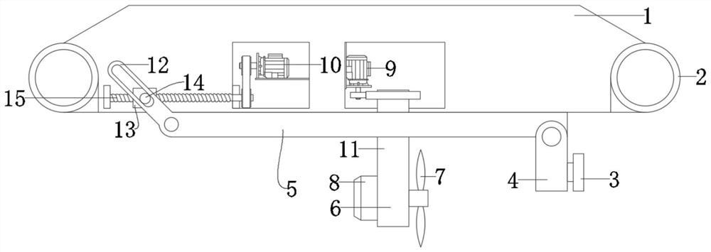 Unmanned ship with monitoring function