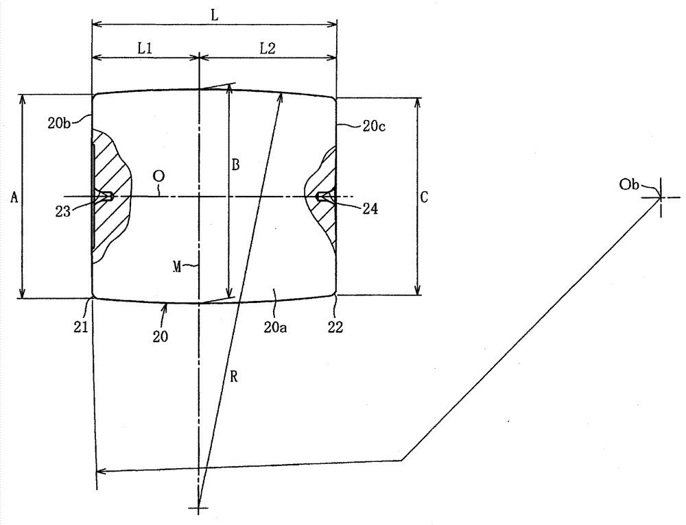 Self-aligning roller bearing, bearing, and self-aligning roller bearing processing method