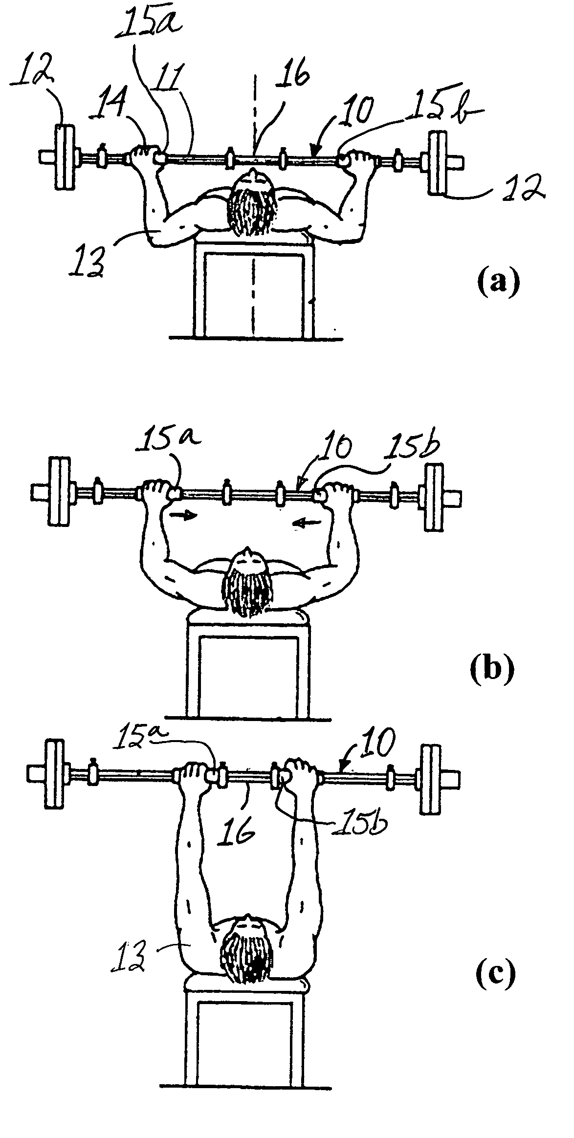Bar with sliding handgrips for resistance exercise devices