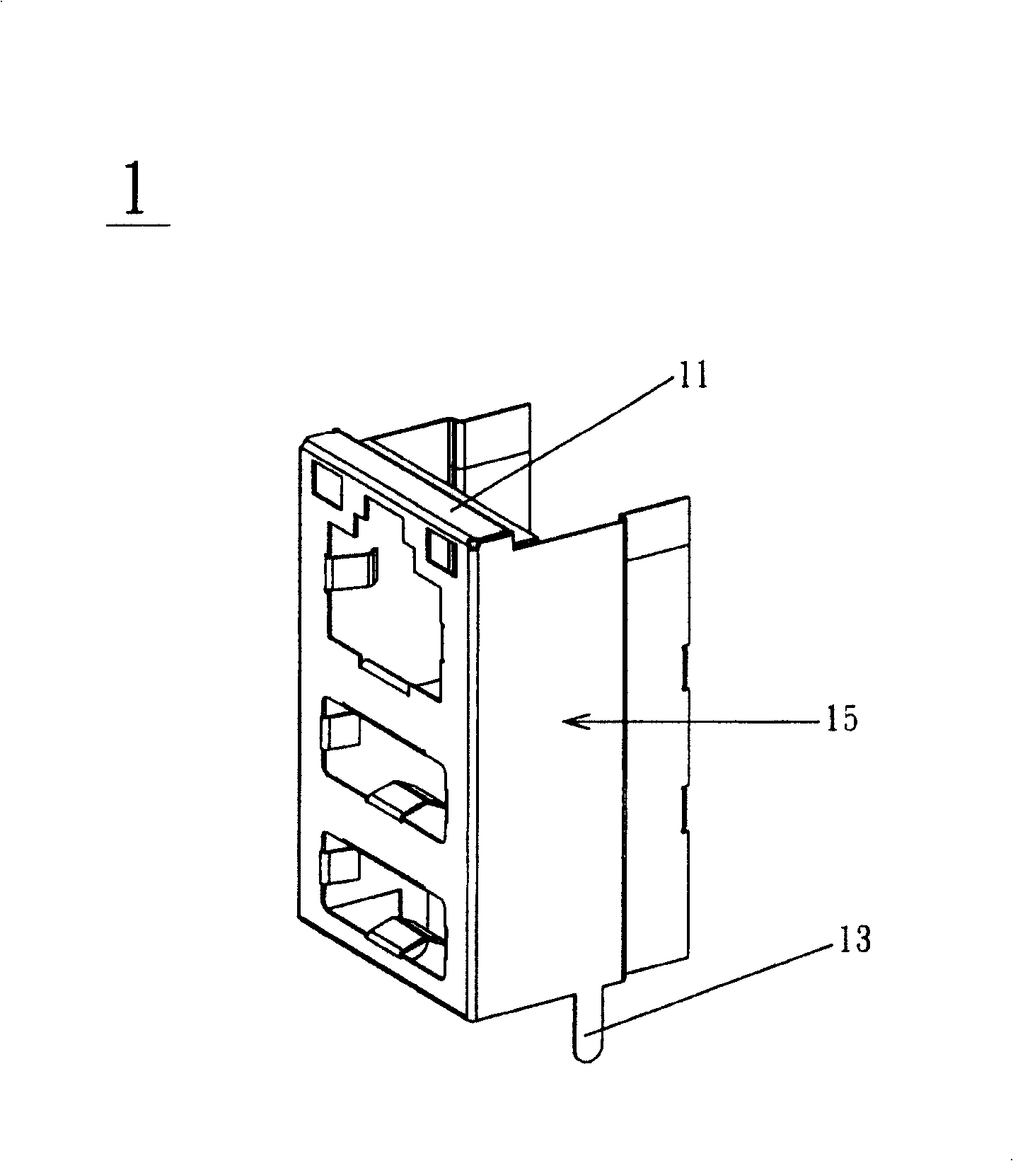 Electric connector, metal shell and its making method