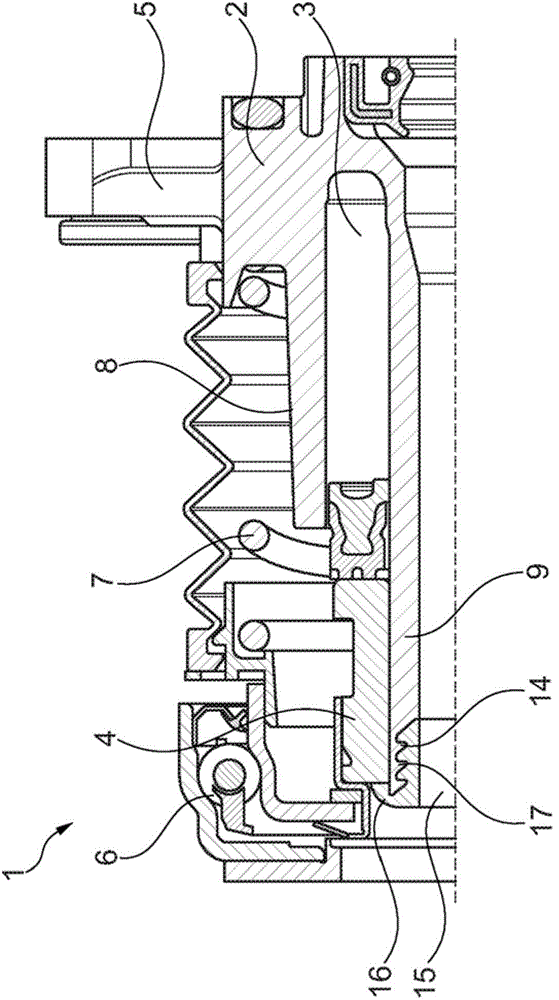 Piston-cylinder arrangement, in particular a slave cylinder for a hydraulic clutch actuating device