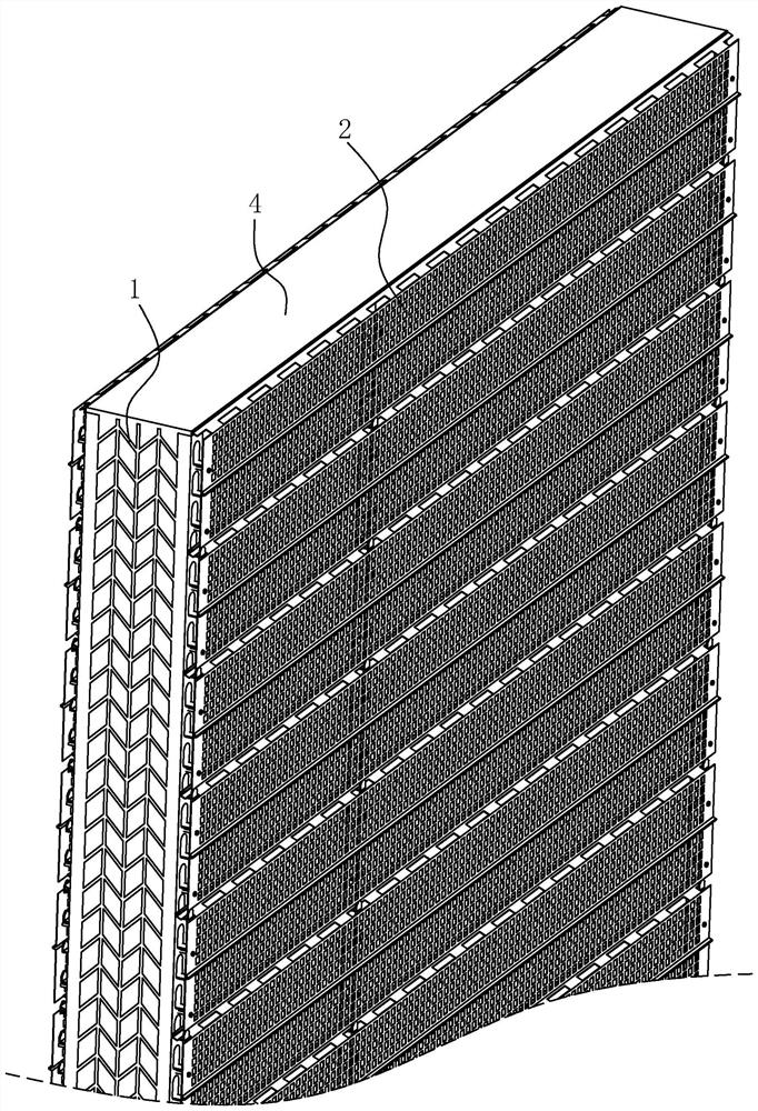 Light cast-in-place high-strength formwork non-dismantling wall and construction method thereof