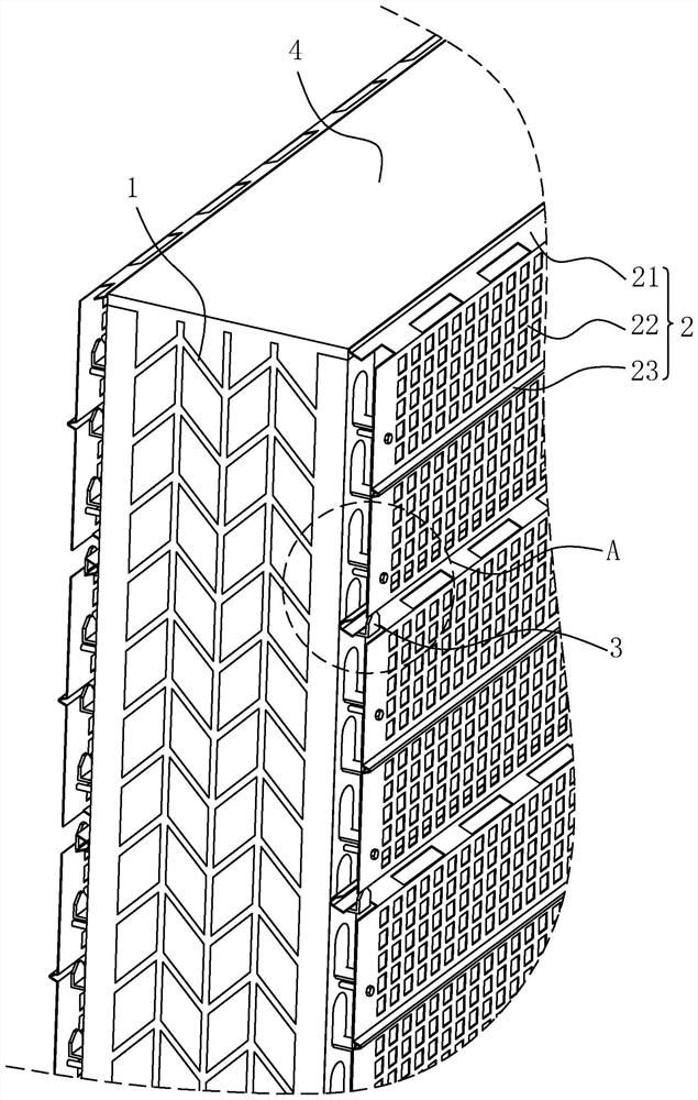 Light cast-in-place high-strength formwork non-dismantling wall and construction method thereof