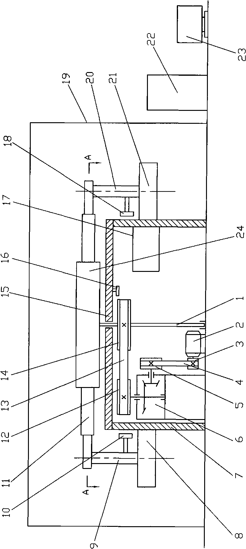 Device with track for simulation test on characteristics of double automobile tires running on pavement