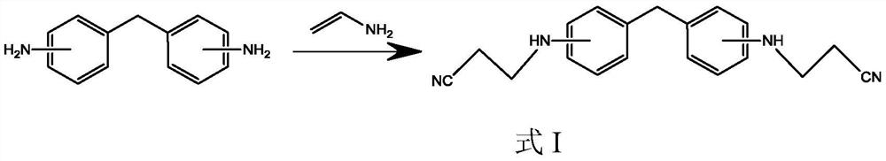 Preparation method of N, N'-dicyanoethyl-diaminodiphenyl methane