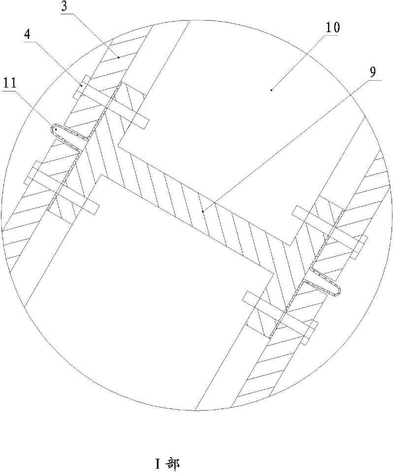 Steel structure open web combined dam