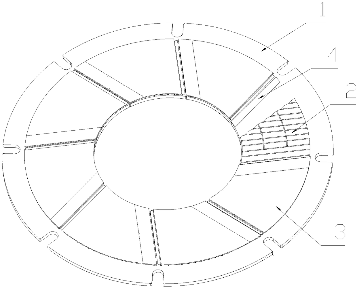 Thrust foil dynamic pressure air bearing with thick top foil structure