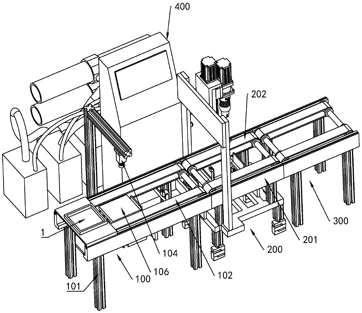 Disposable steel cylinder gas filling production line and production method thereof