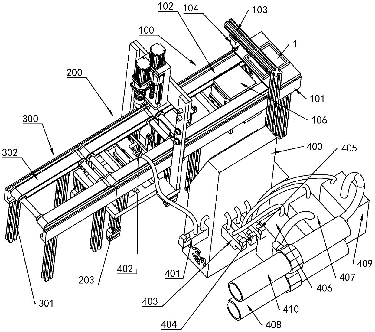 Disposable steel cylinder gas filling production line and production method thereof