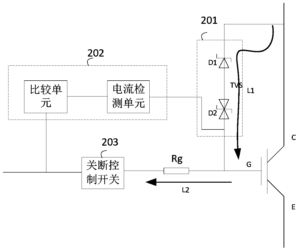 Active clamp voltage stress suppression circuit, method and drive circuit for power switch