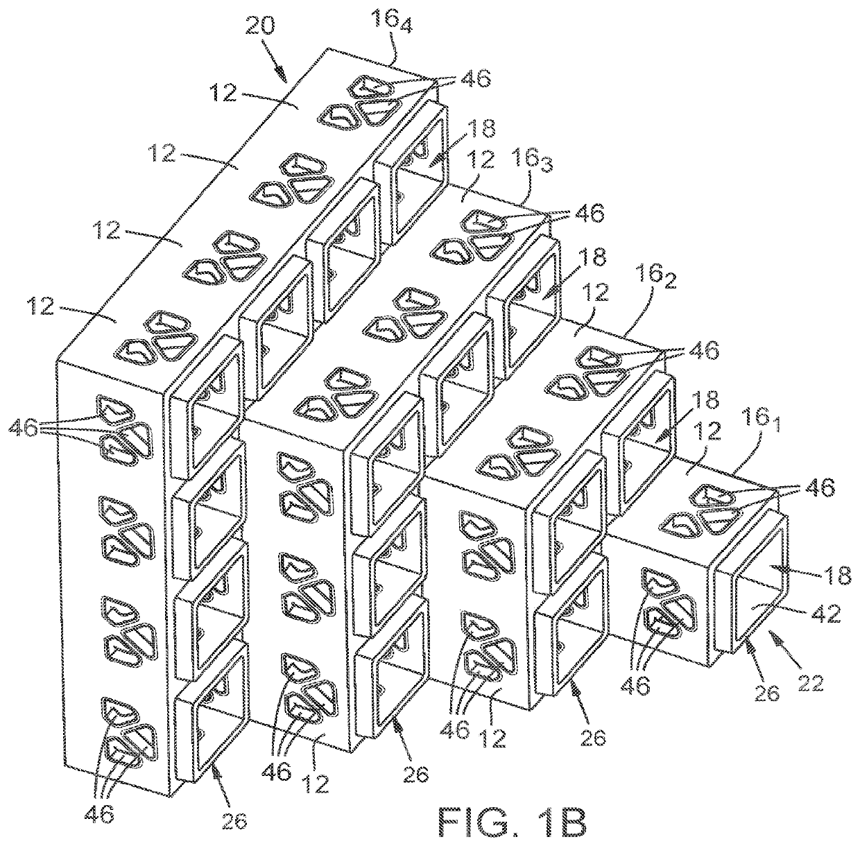 Modular synthetic tissue-graft scaffold