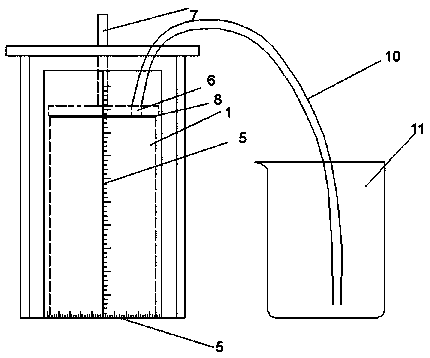 A test device and method for quantitatively studying water inrush from coal seam floor