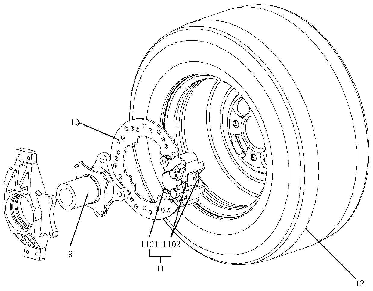 A Braking System for Unmanned Vehicles with Switchable Driving Modes