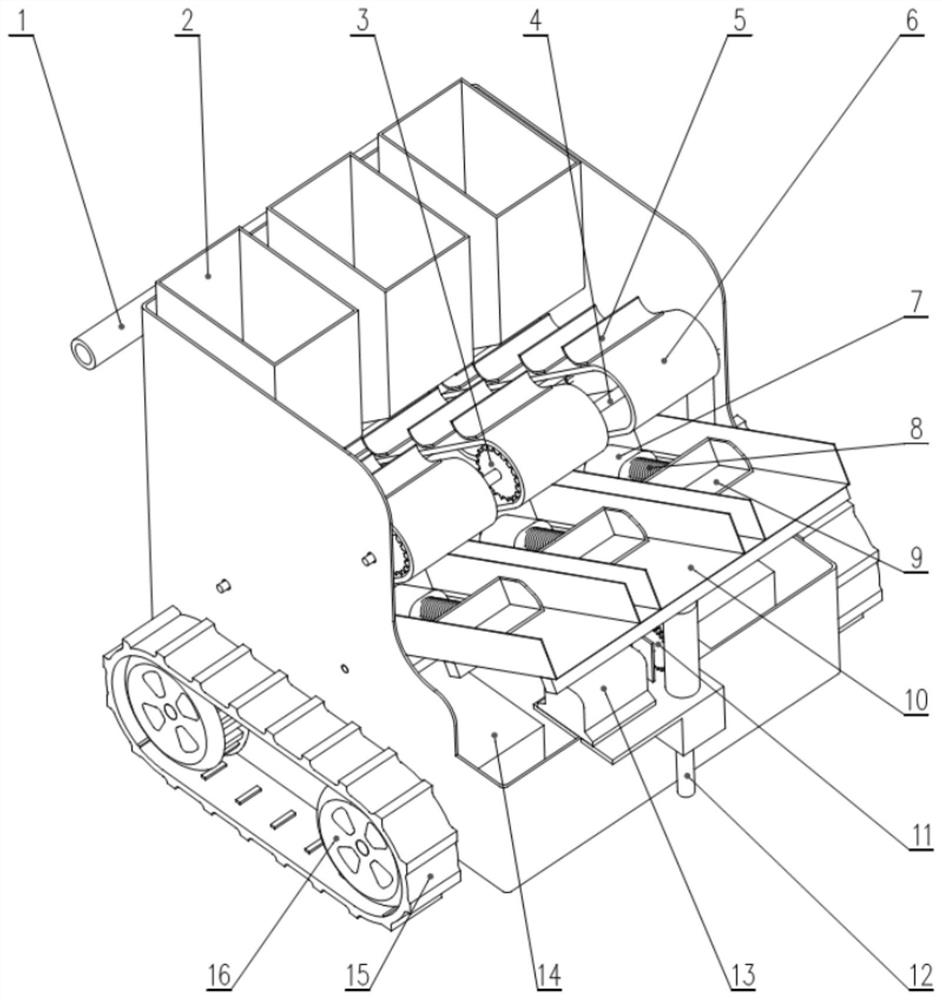 An intelligent ejection type seedling throwing machine for realizing orderly throwing seedlings and its control method