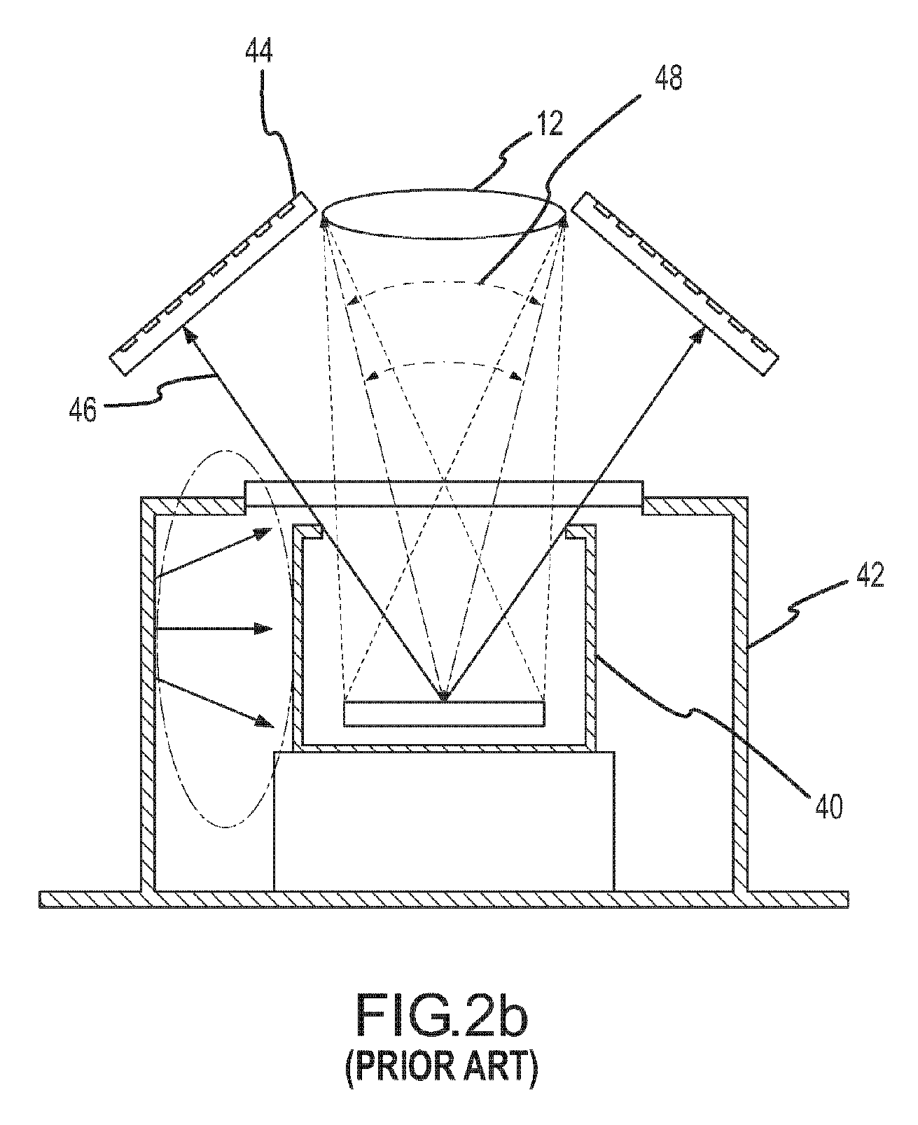 Negative luminescence cold shield (NLCS) with microlenses to magnify the effective area of sparsely populated negative luminescence regions and method of fabrication