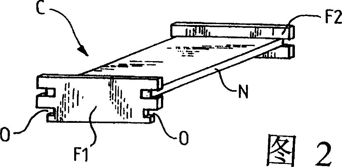 Device for automatic sequential extraction of objects stored in rows on shelves