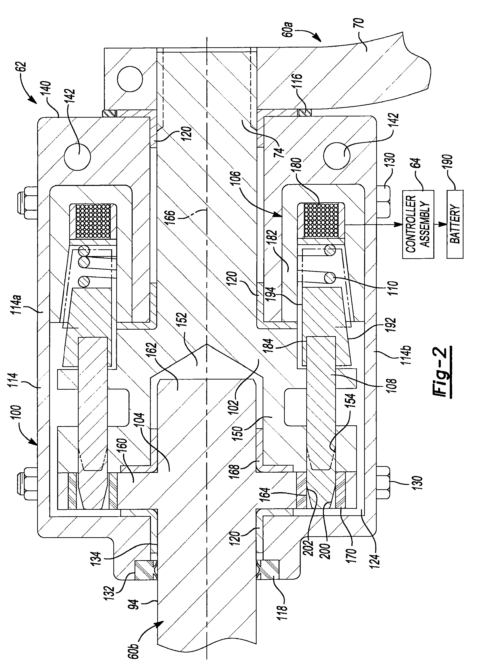Actuator for disconnectable stabilizer bar system