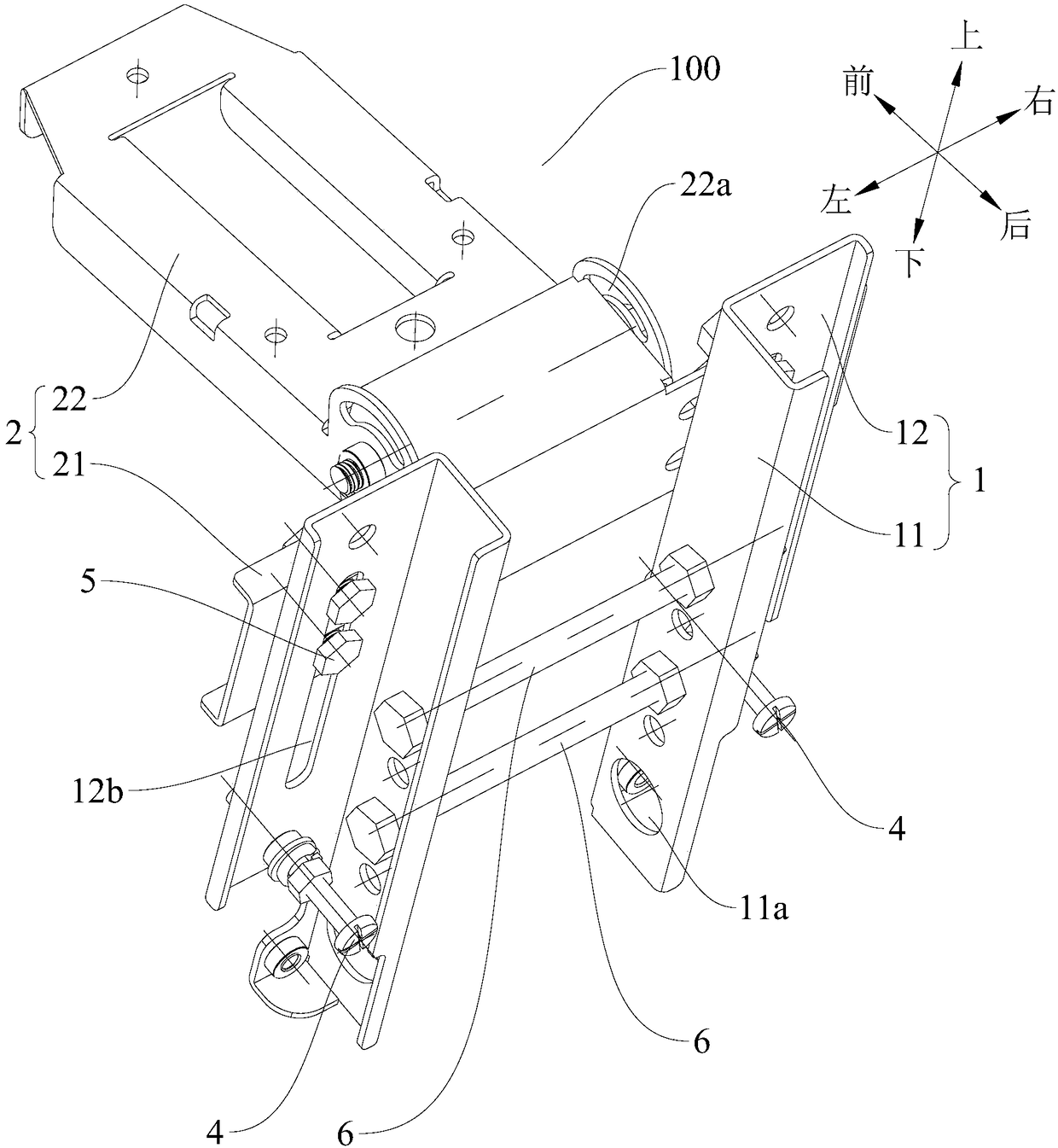 Bracket for antenna testing equipment and antenna assembly having same