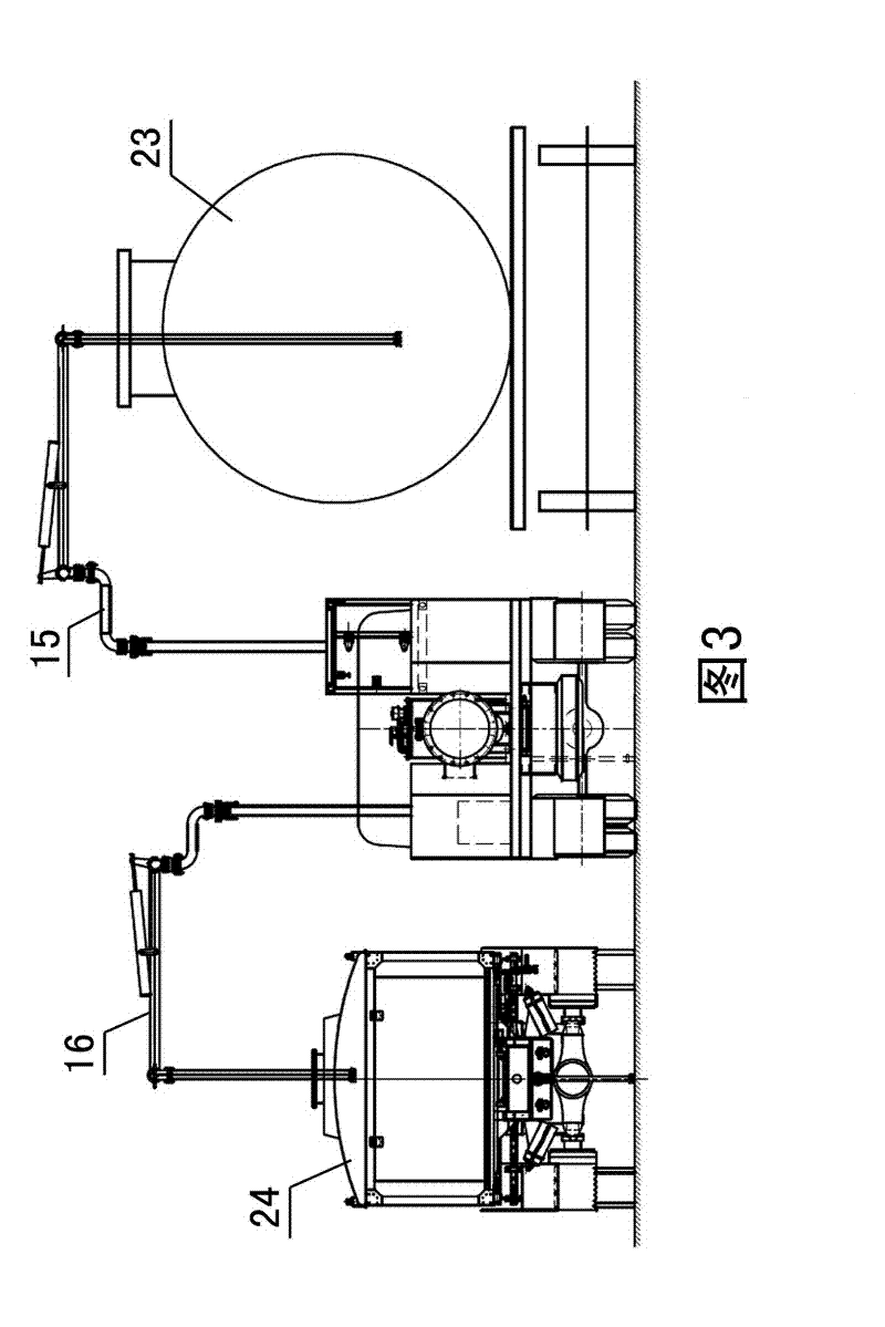 Oil unloading device vehicle for railway oil tank and oil transportation method thereof