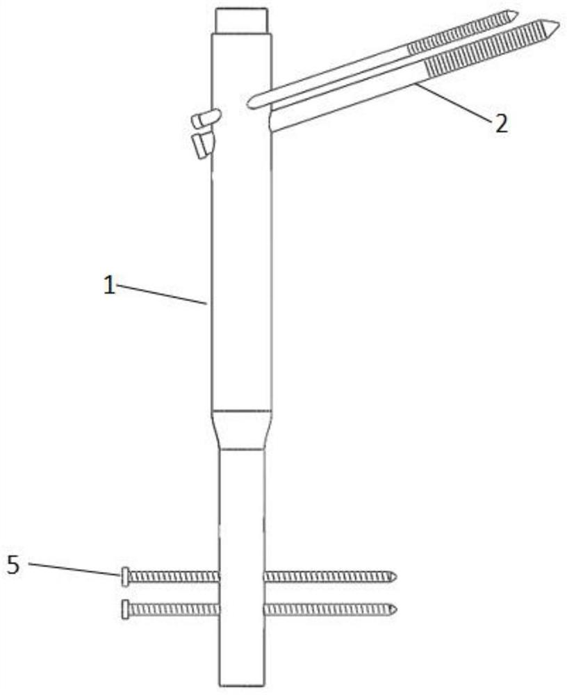 Internal fixing device for treating femoral neck fracture