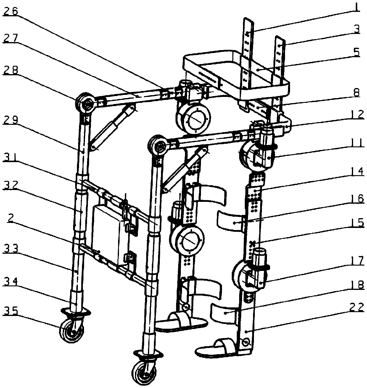 A detachable lower limb rehabilitation device and control method