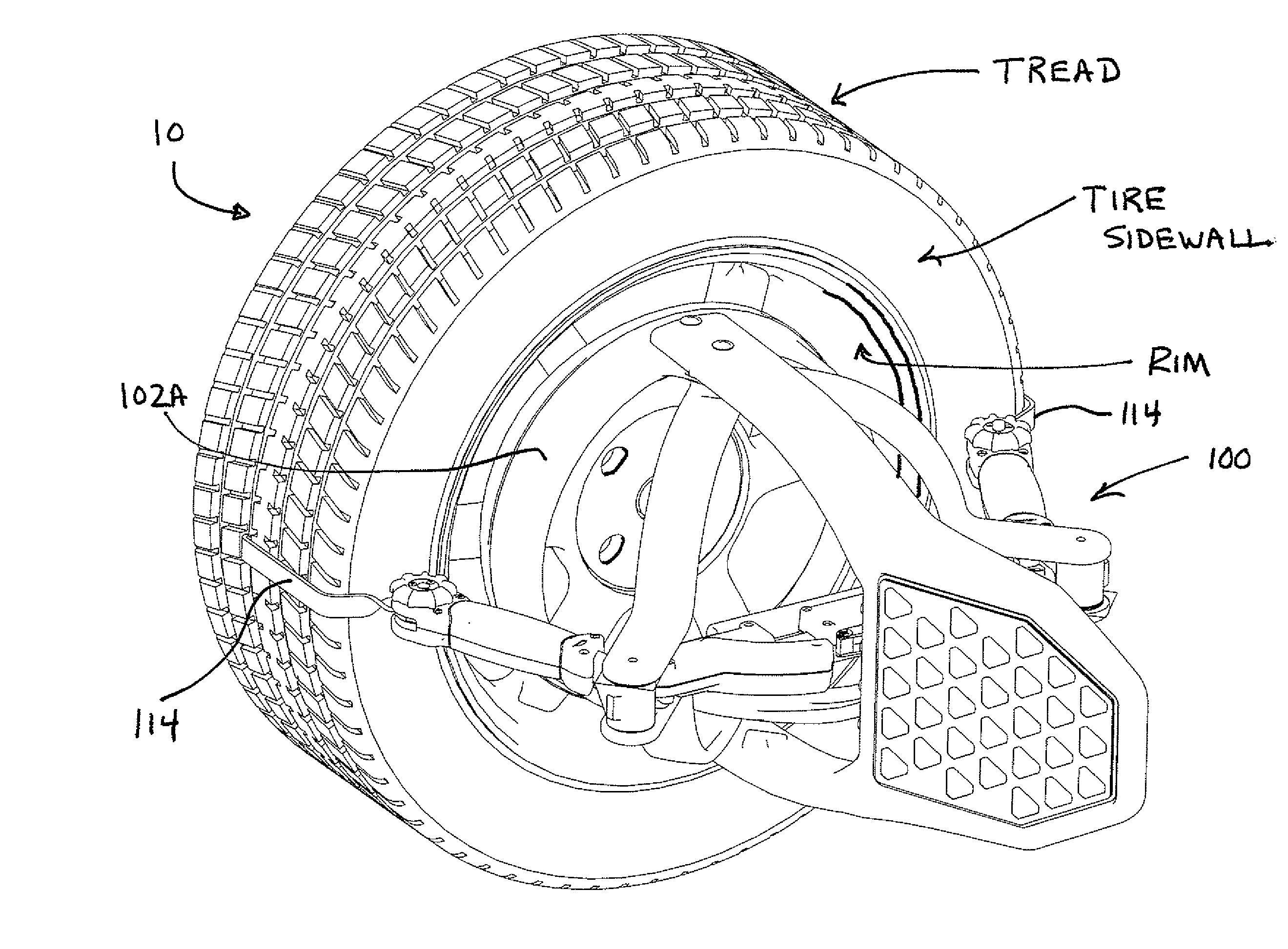 Vehicle Wheel Optical Target Mounting Assembly