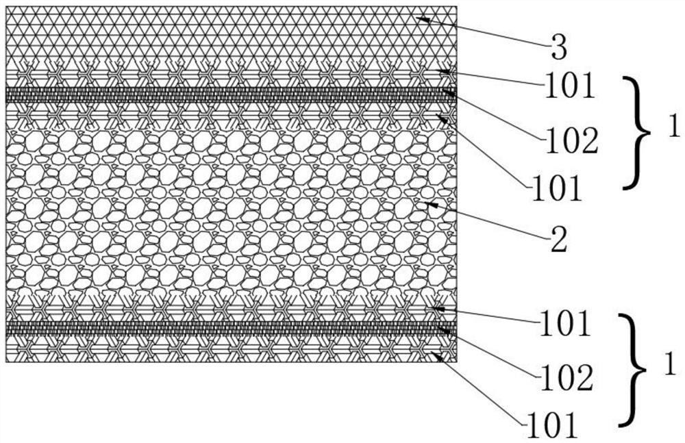 Durable antiskid plastic runway and preparation method thereof