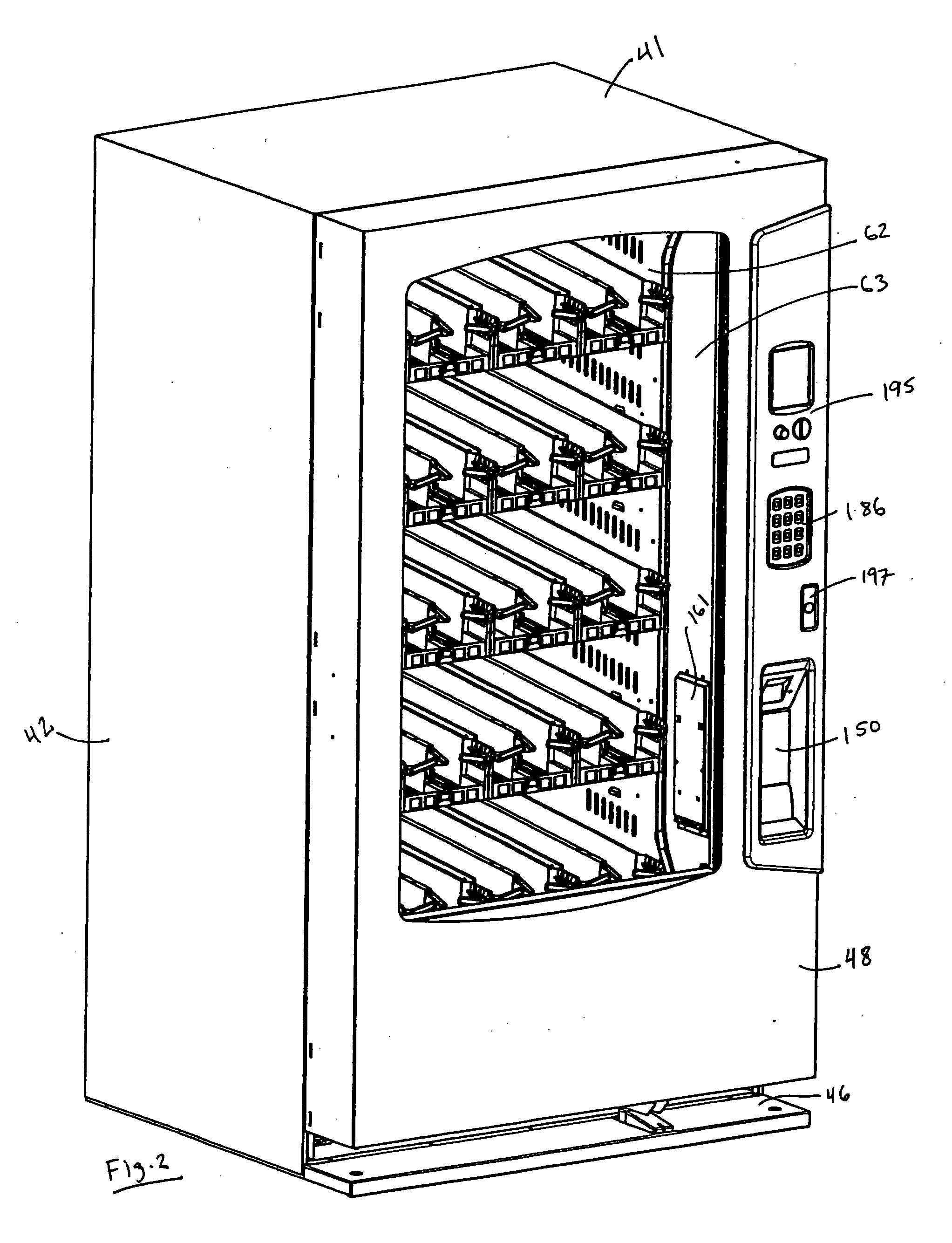 Modular cabinet for vending machines