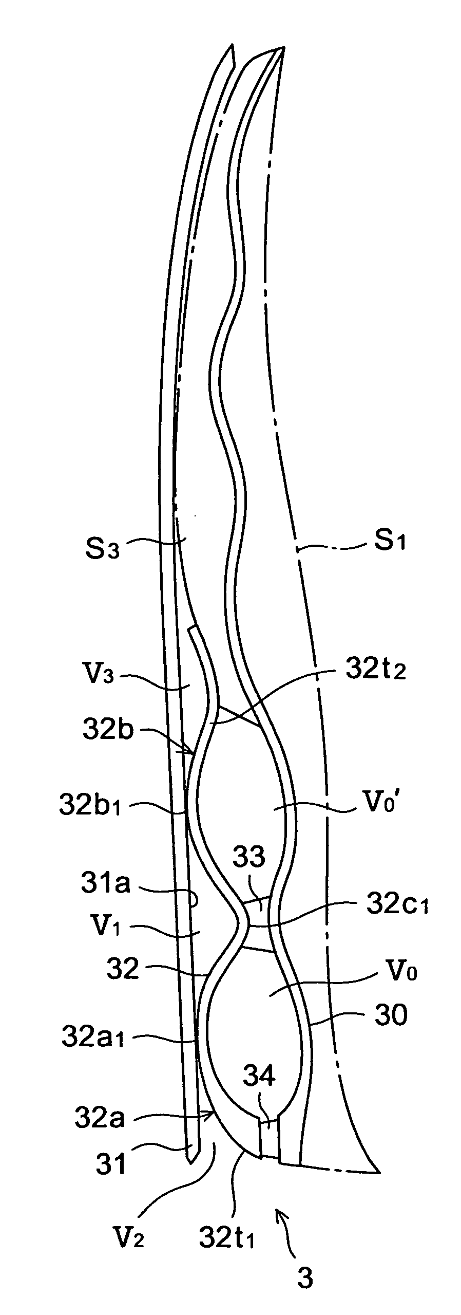 Inner sole structure for a sports shoe