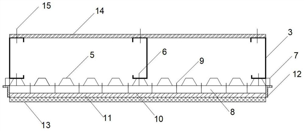 Heat preservation and decoration integrated light steel keel composite wallboard and manufacturing method thereof