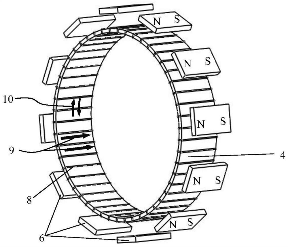 Torsional mode guided wave magnetostrictive sensor based on double-ring permanent magnet array