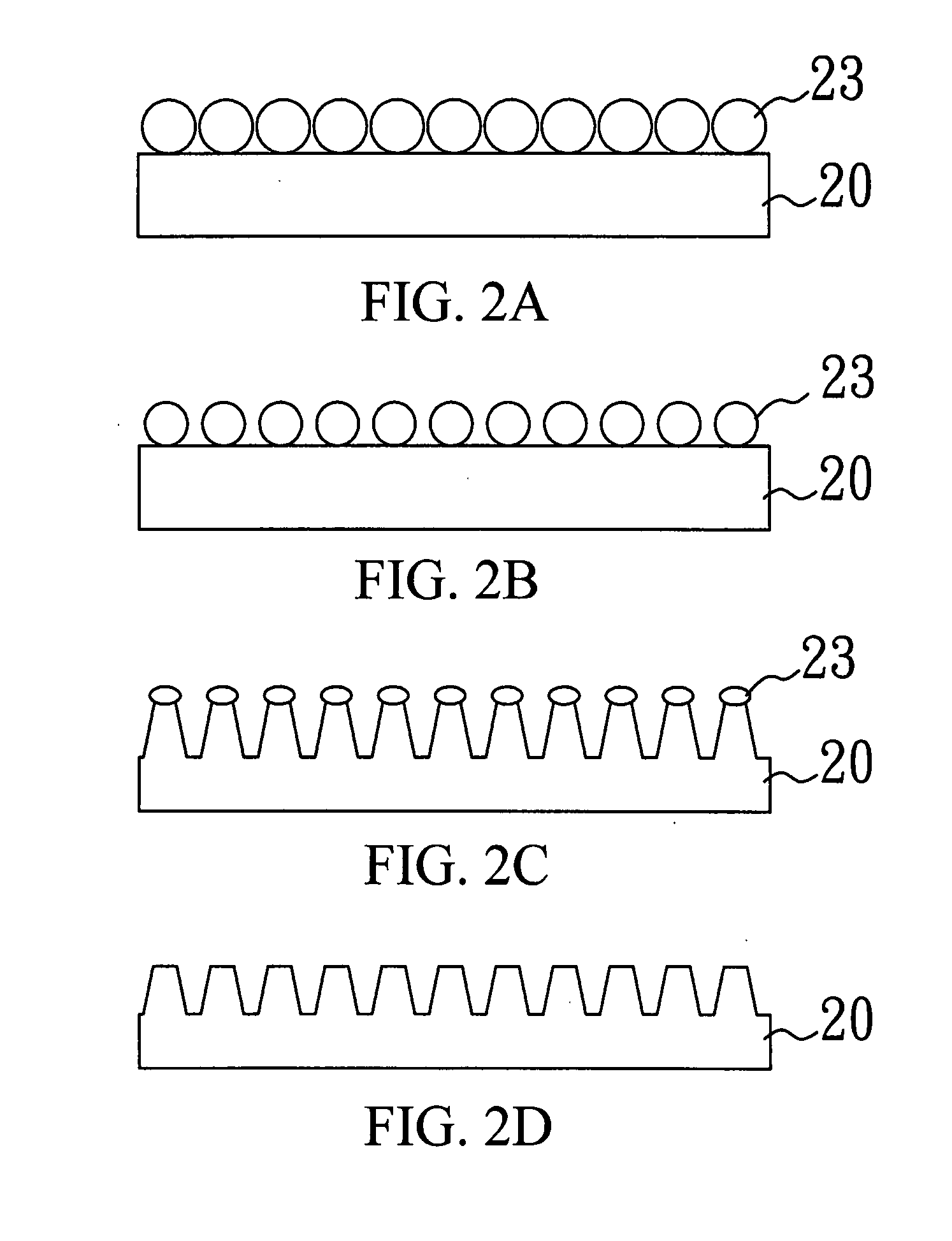 Method of forming two-dimensional pattern by using nanospheres