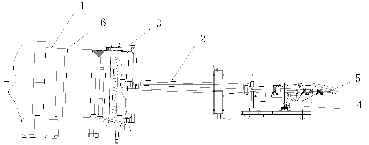 Positioning method for kiln head burner in novel dry cement production line