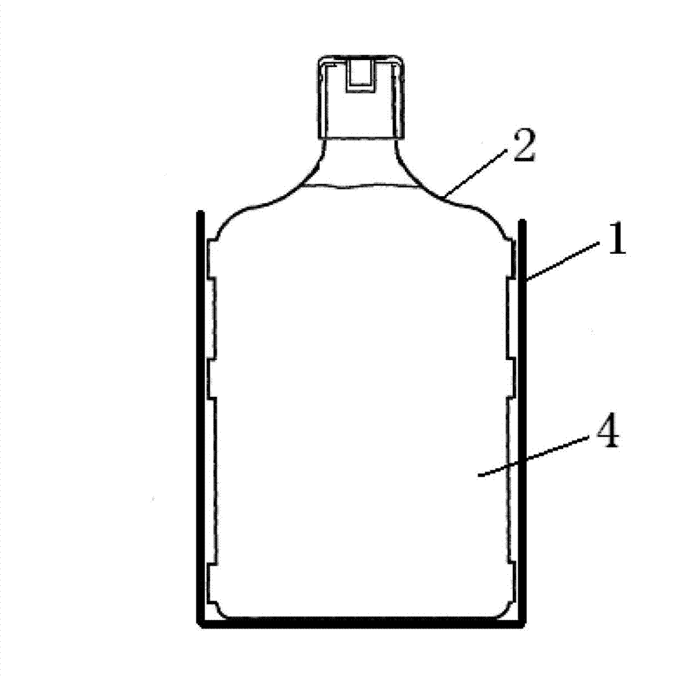 Light-proof packaging method for drinking water and light-proof outer packing for drinking water