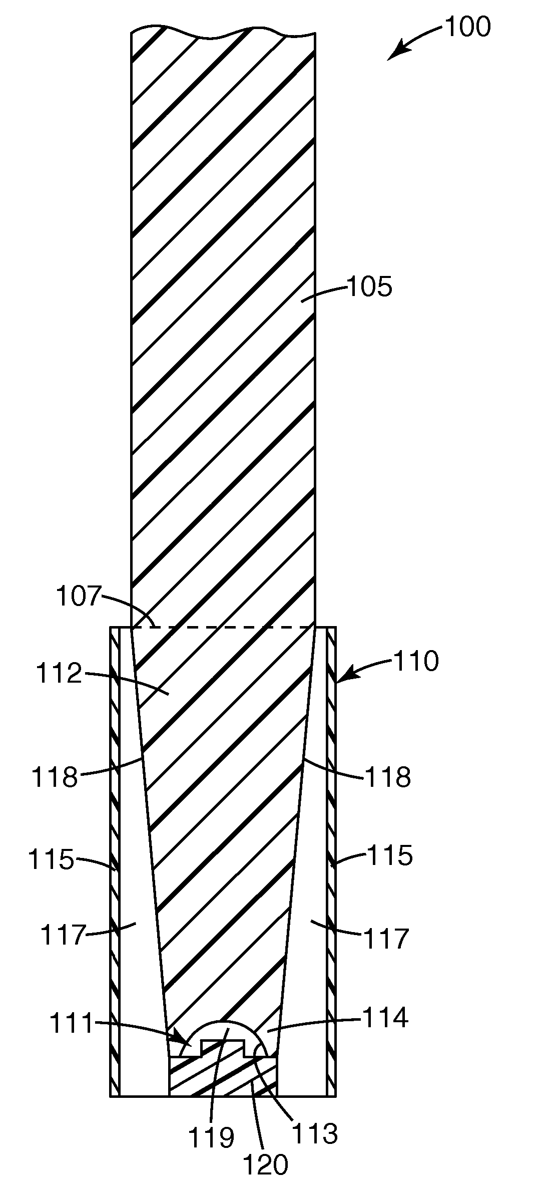 Efficient light injector