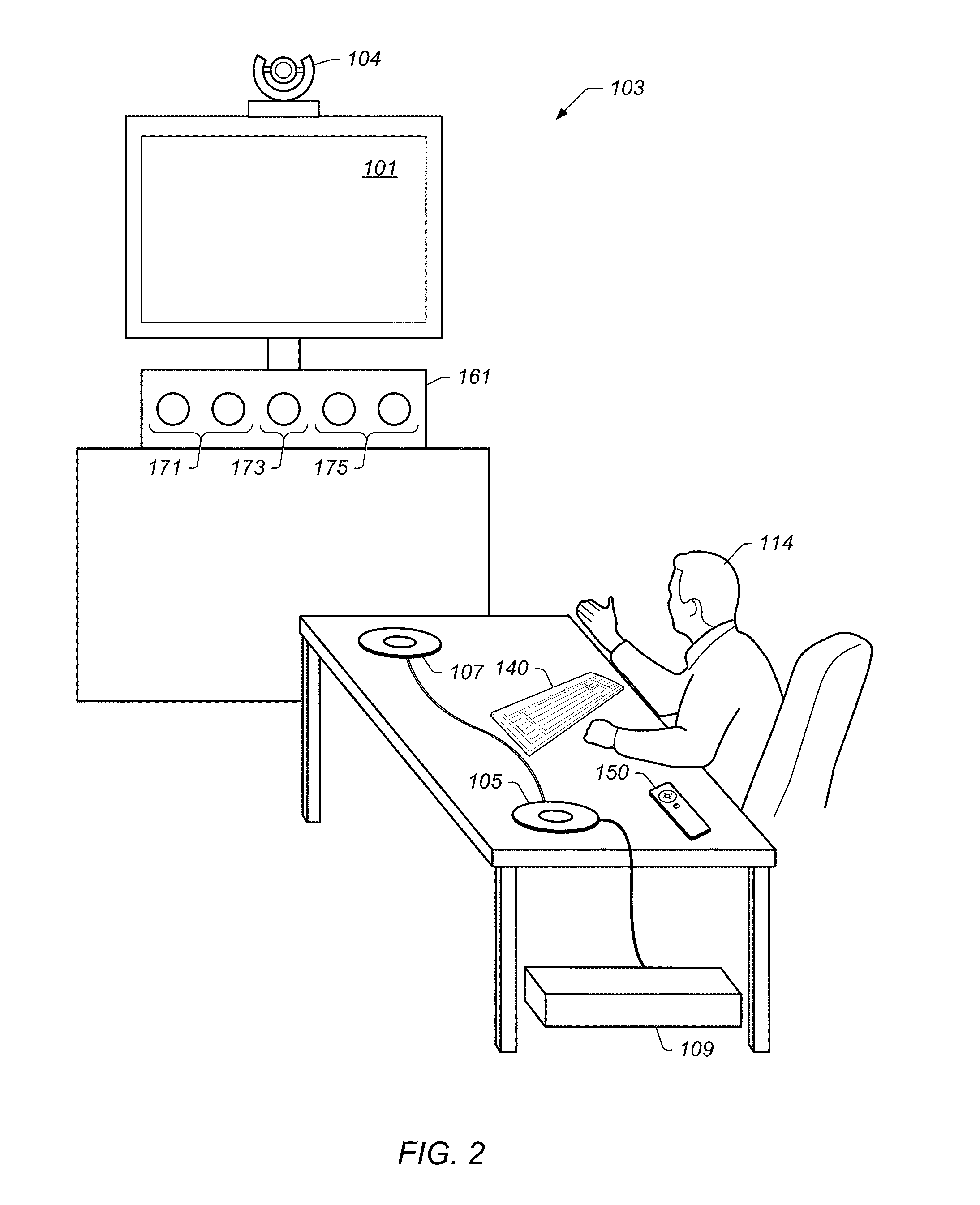 User interface allowing a participant to rejoin a previously left videoconference