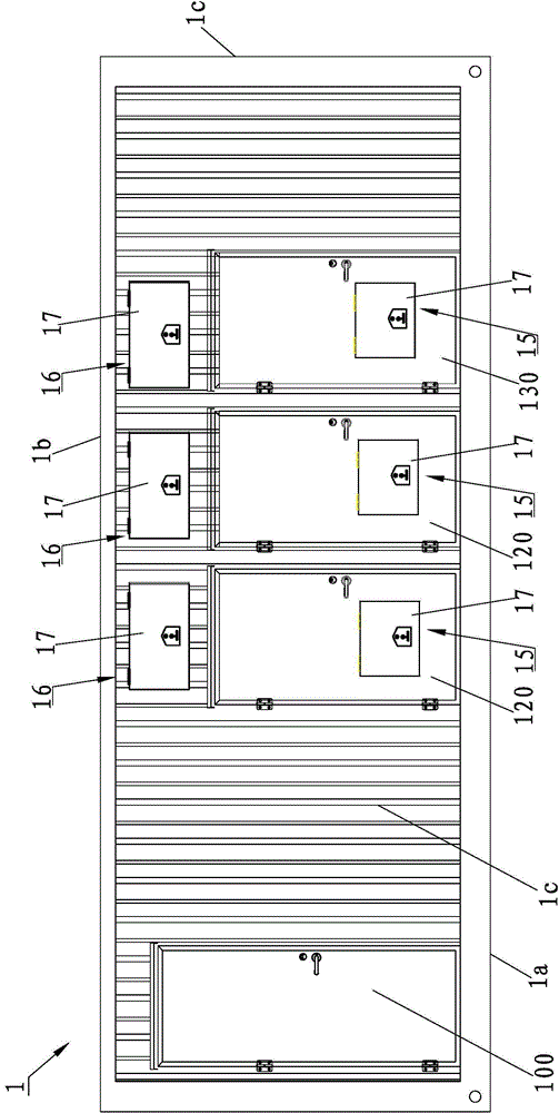 Integrated mounting box for super-power and variable-frequency power supply