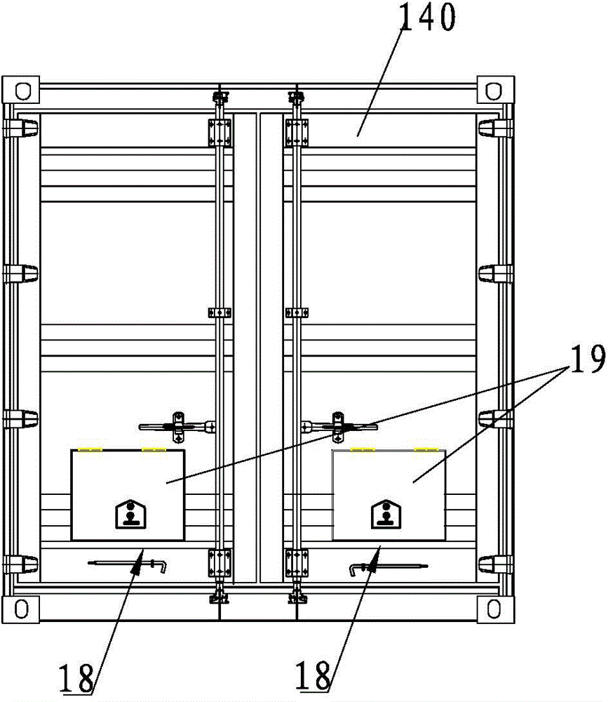 Integrated mounting box for super-power and variable-frequency power supply