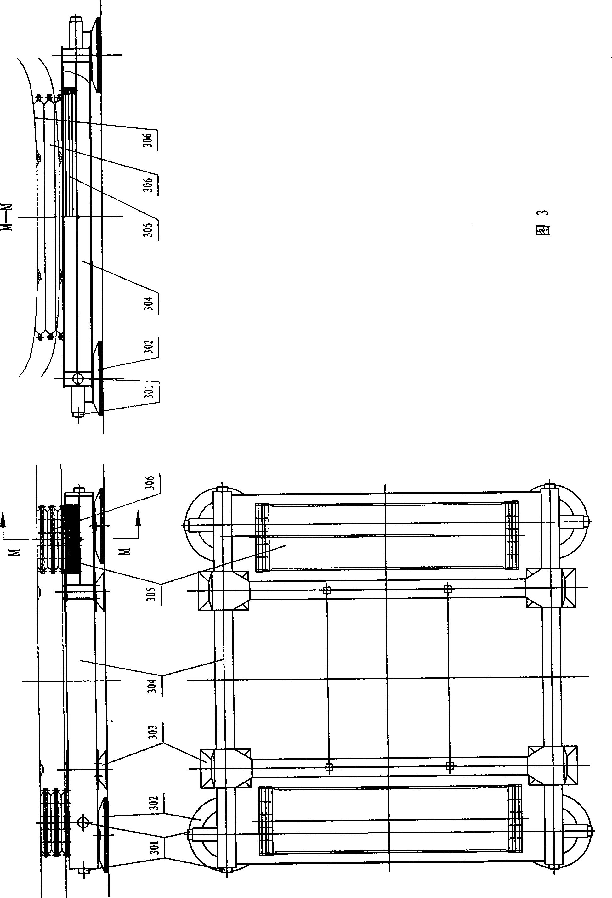 Air-bed mobile and air-bag lifting hanging crane maintenance apparatus