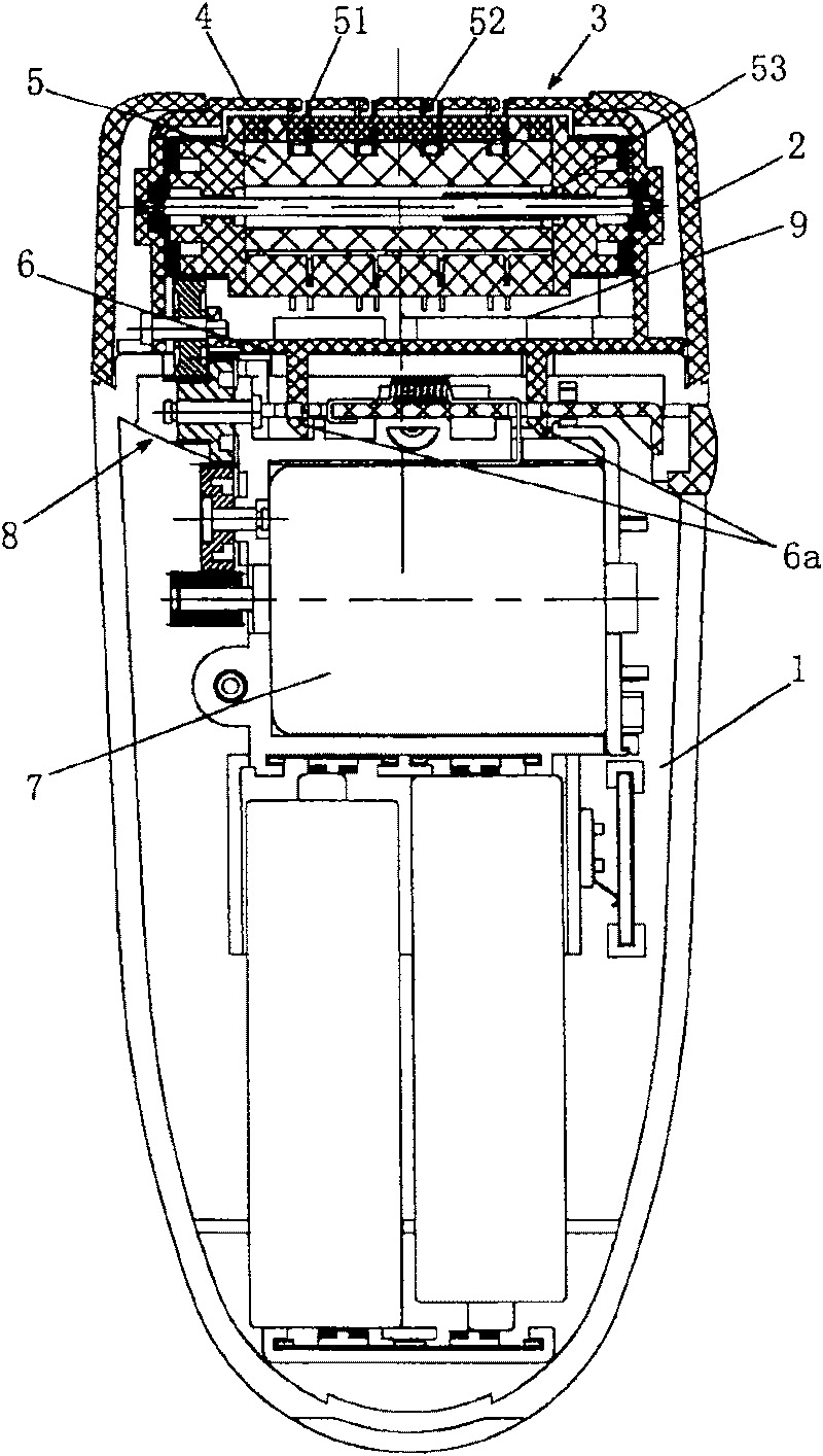 Electric hair drawing device